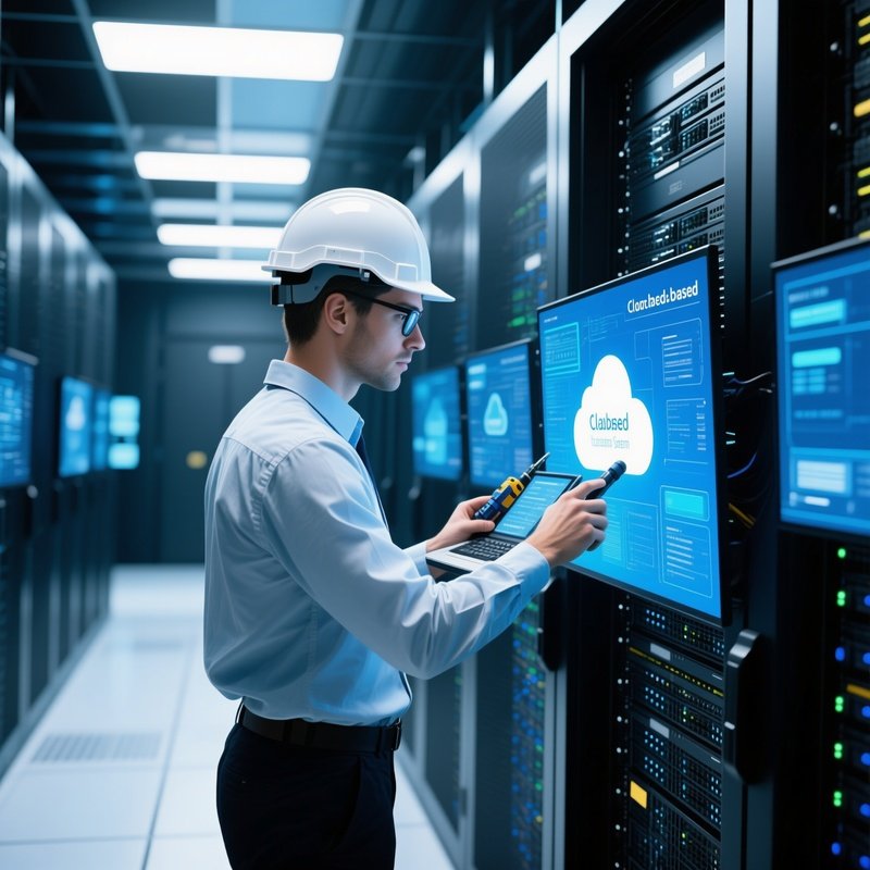 Network Engineer In Server Room Scenario