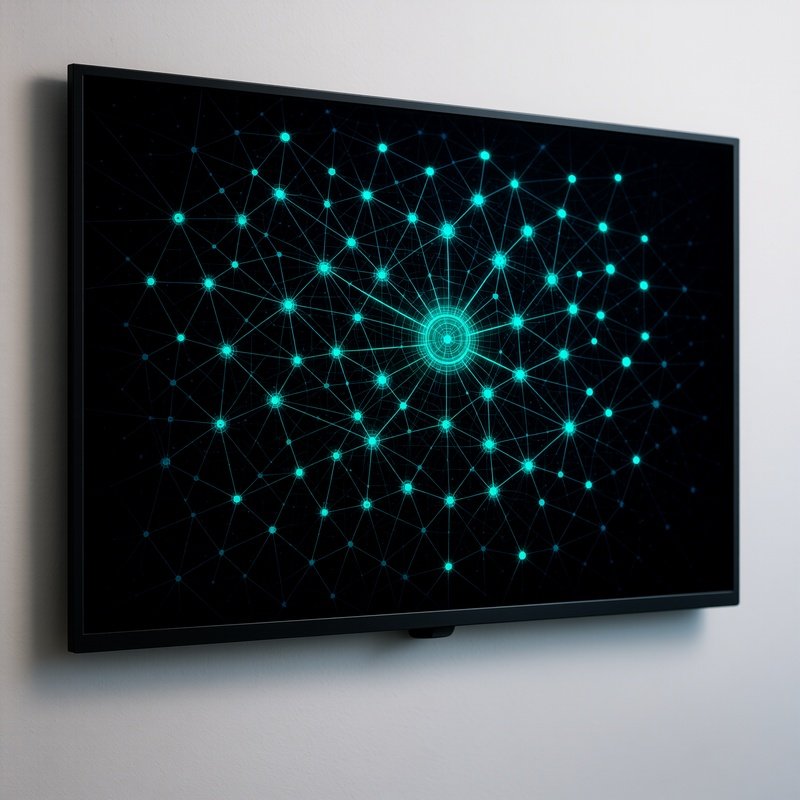 Network Map Wall Monitor
