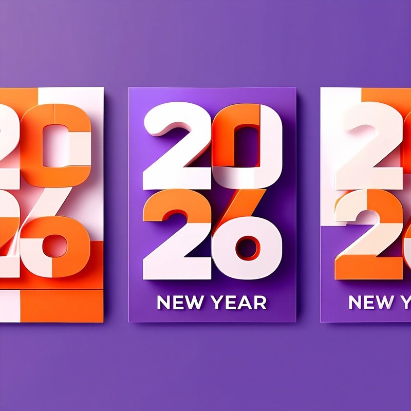 New Years Greeting Design For 2026 New Year 2026