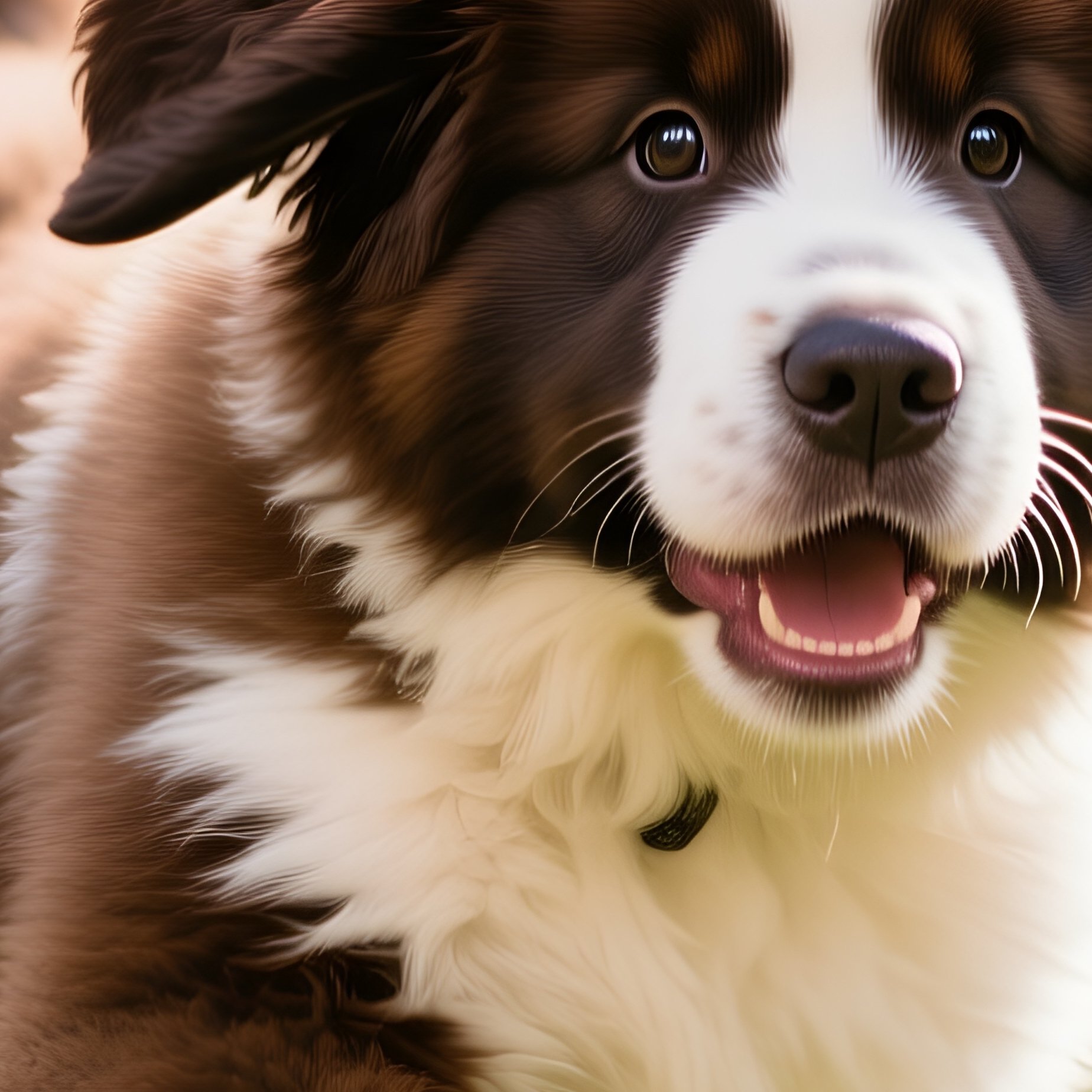 Newfoundland Puppy Playing Outdoors - Full Resolution Quality Preview