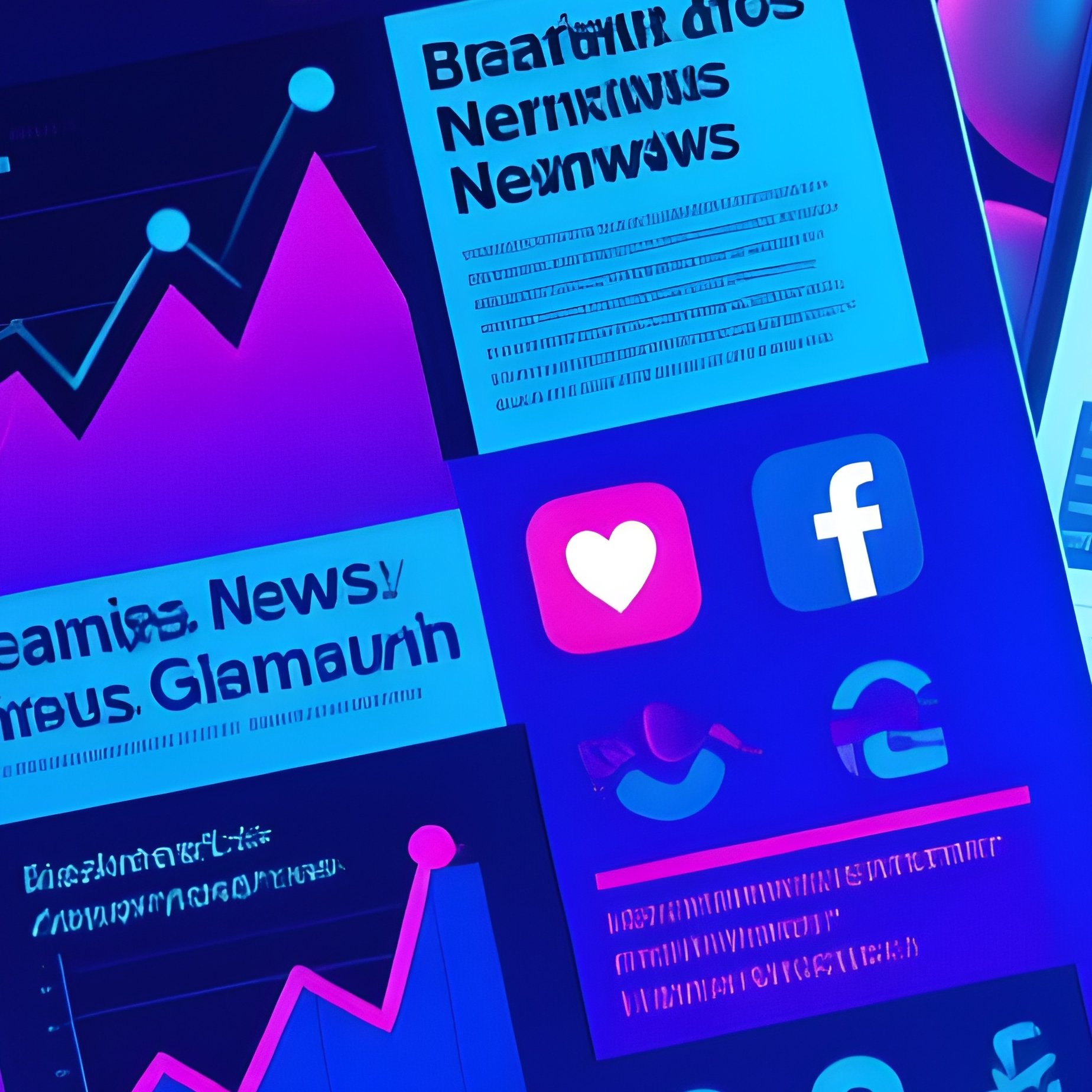 News Analysis Magazine Cover With Trending Topics - Full Resolution Quality Preview