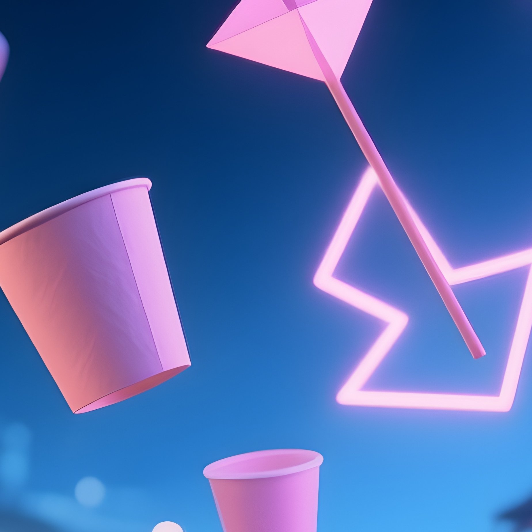 Night Market Paper Cups Skewers Metaphorical - Full Resolution Quality Preview