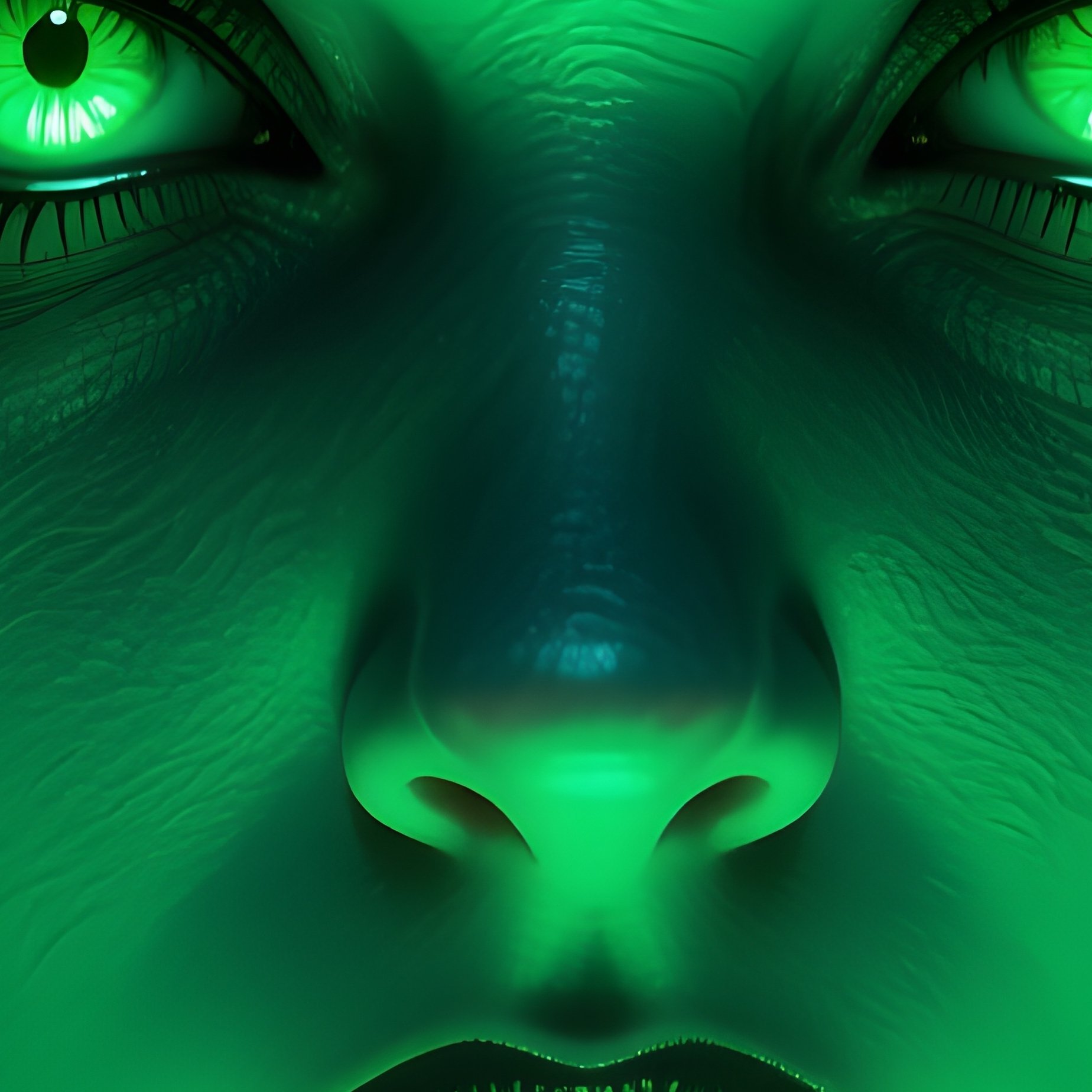 Nightmare Nova Portrait Darkness Glowing Eyes - Full Resolution Quality Preview