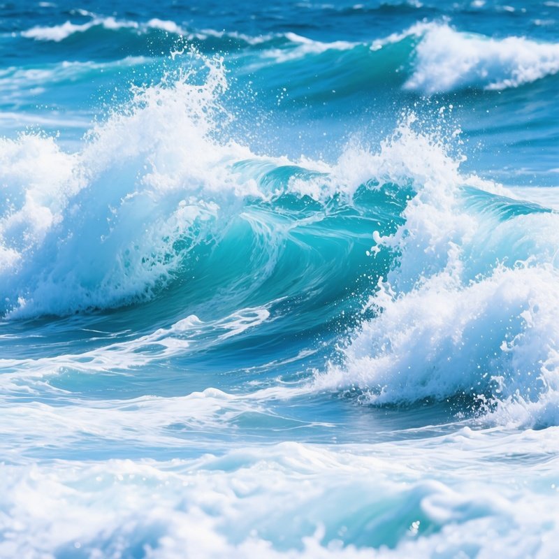 Ocean Waves In Motion Ocean Waves