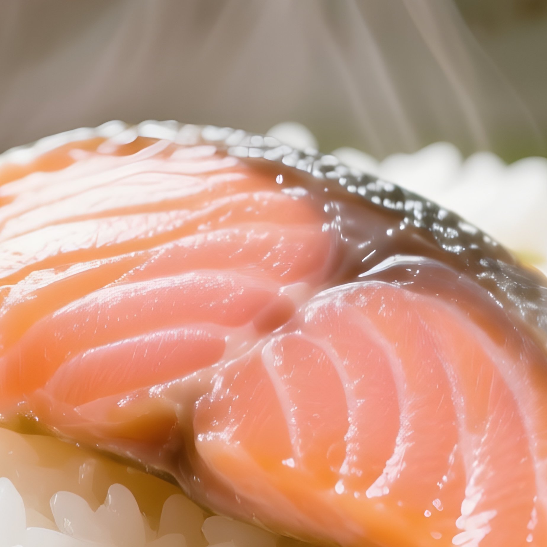 Ochazuke Rice With Salmon And Green Tea - Full Resolution Quality Preview