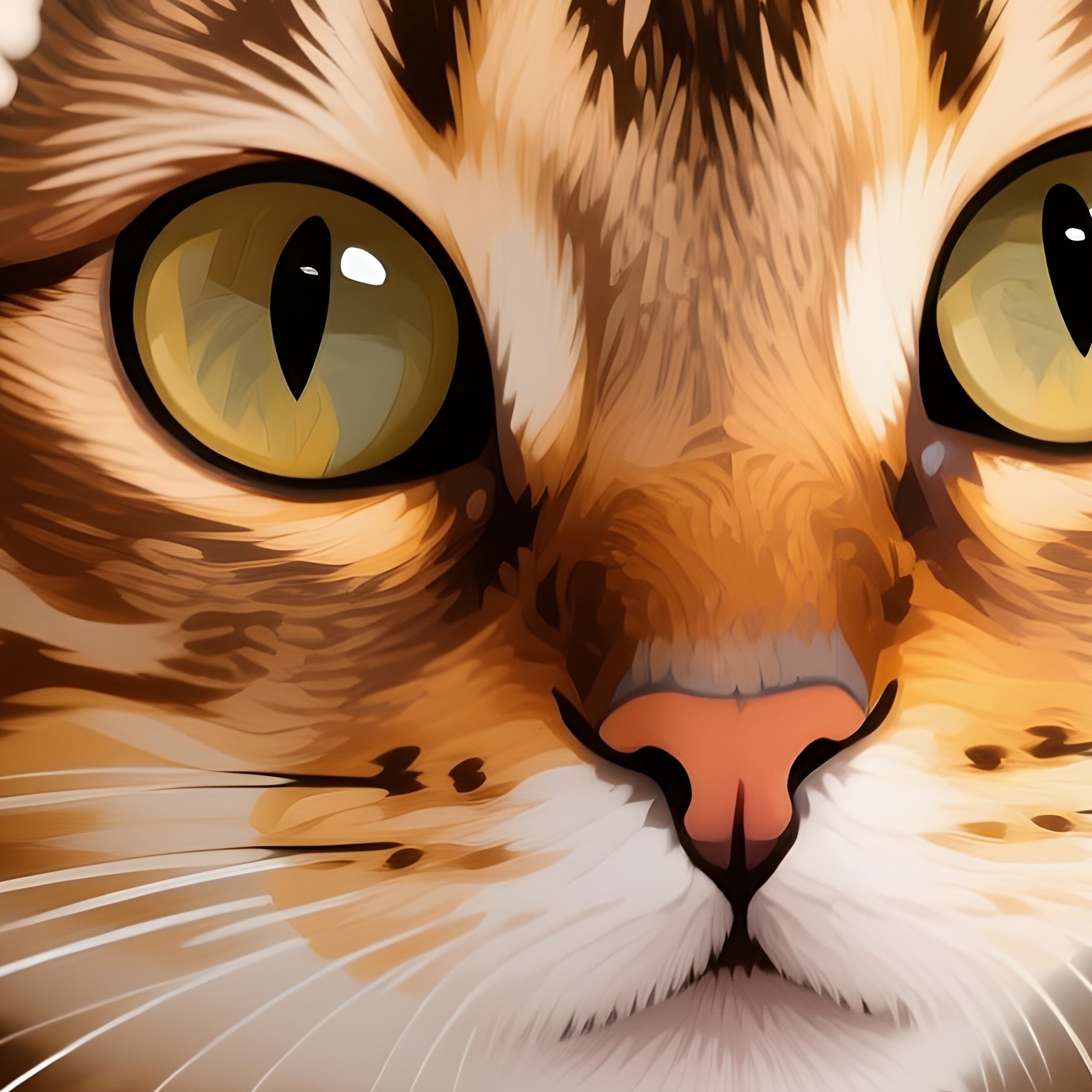 Ocicat Cat Peeking Under Blanket Digital - Full Resolution Quality Preview