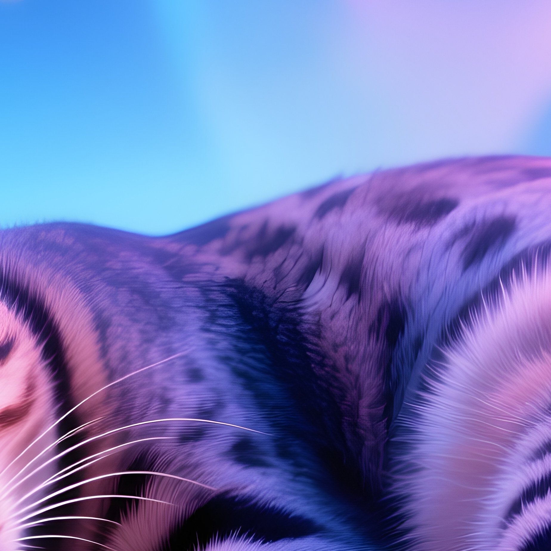 Ocicat Sleeping Back Belly Exposed Concept Art - Full Resolution Quality Preview