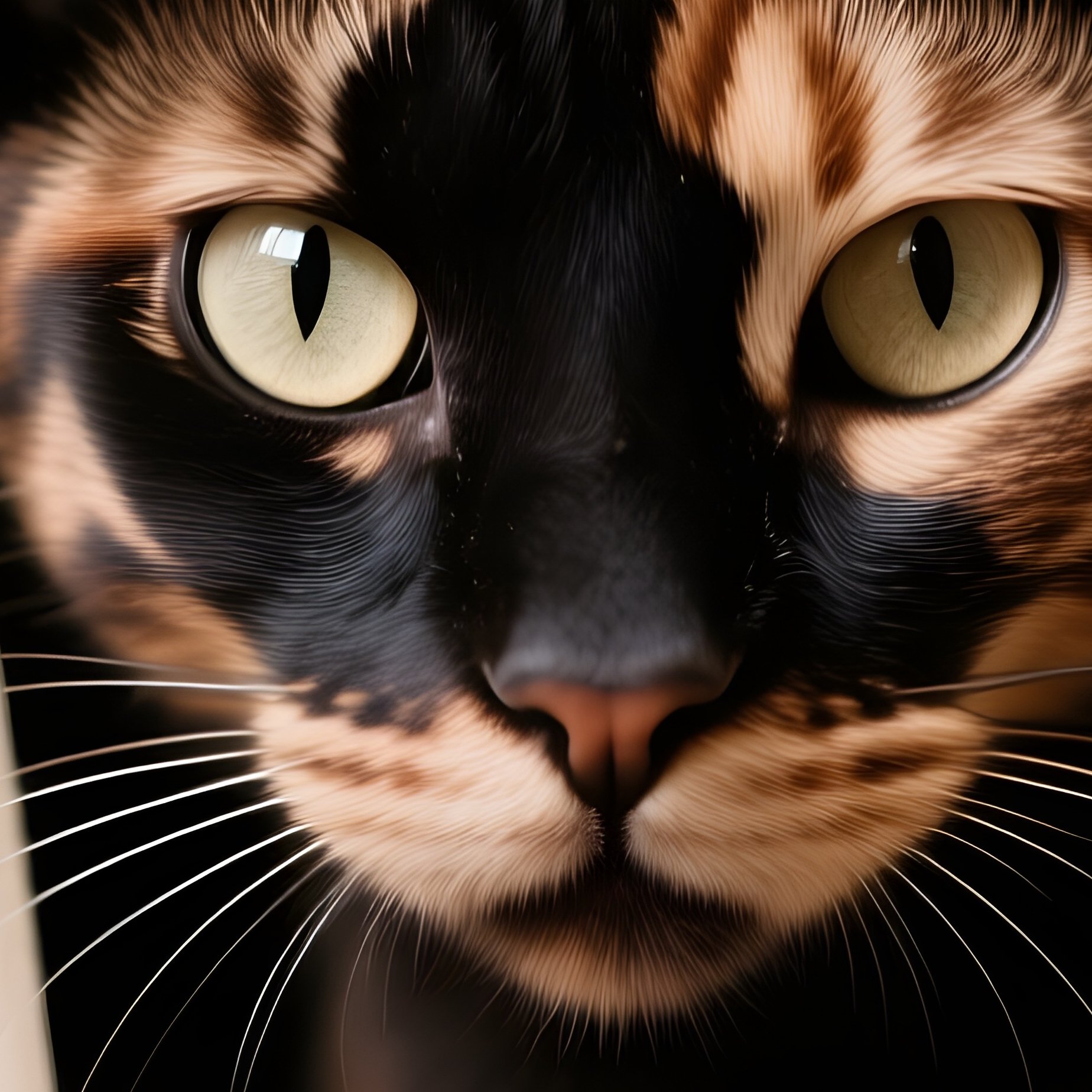 Ocicat Sneaking Between Curtains - Full Resolution Quality Preview