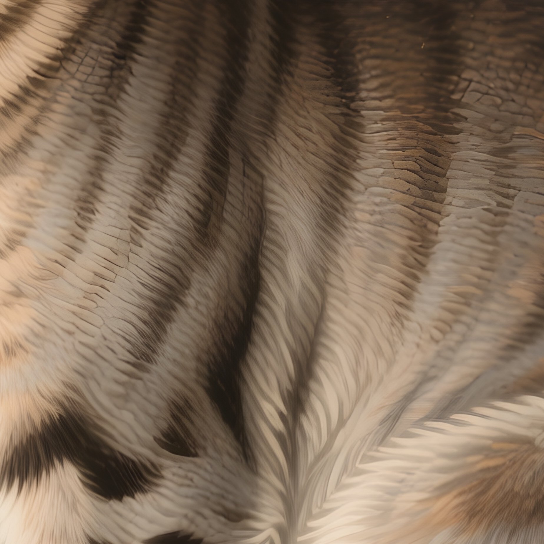 Ocicat Tail Wrapped Paws Illustration - Full Resolution Quality Preview