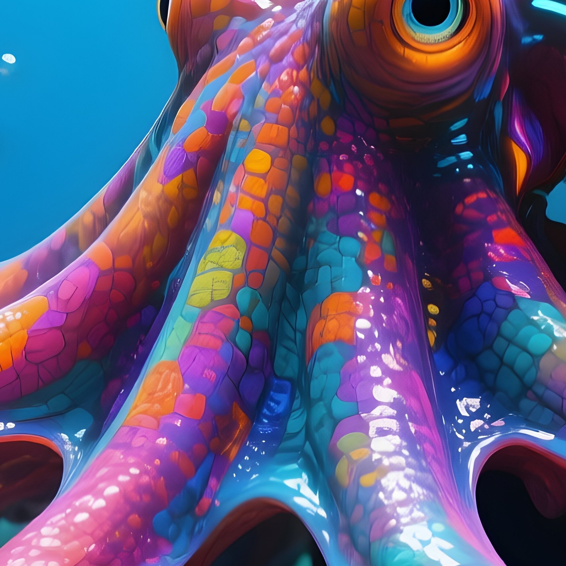 Octopus Camouflage Science Fiction - Full Resolution Quality Preview