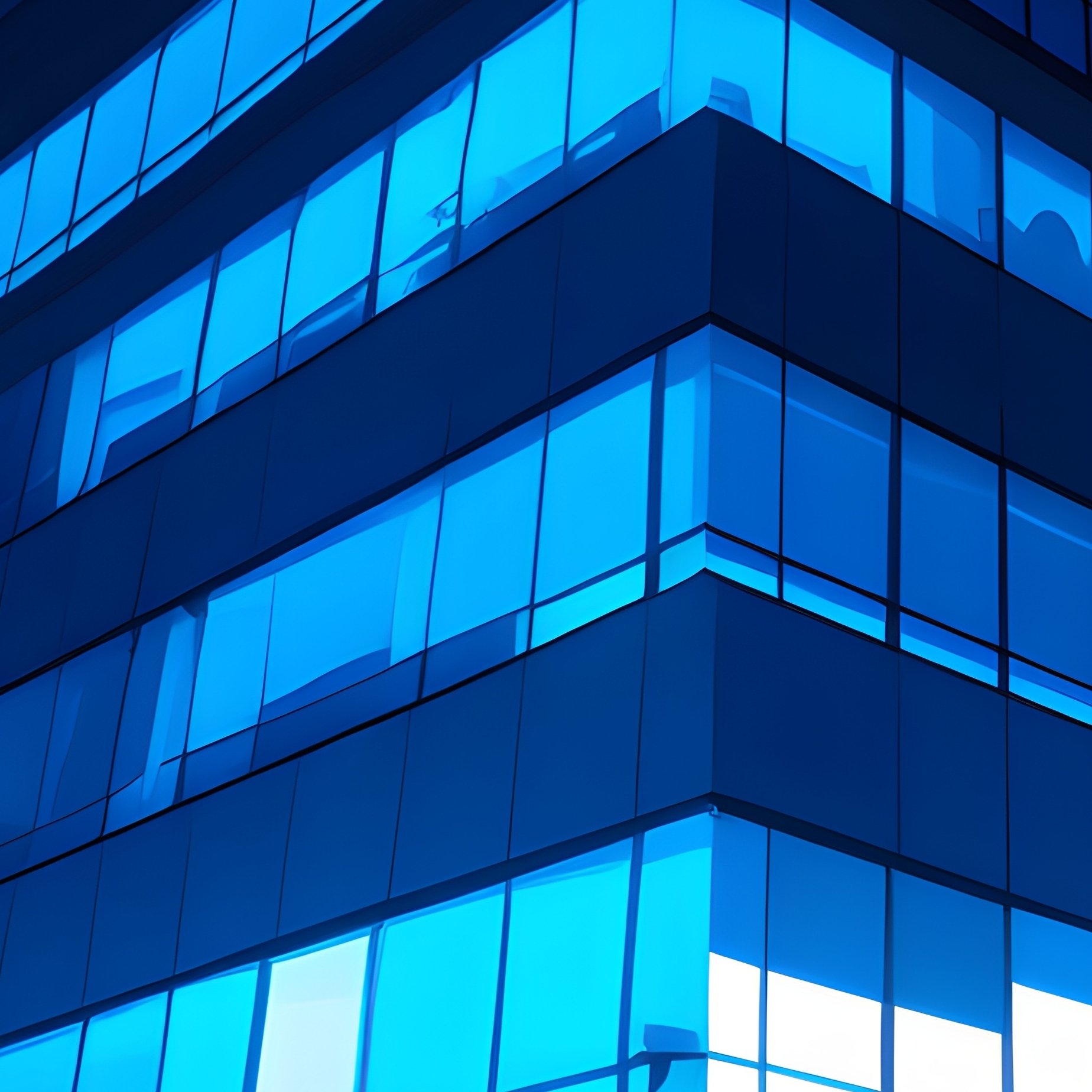 Office Building Exterior At Night Digital Art - Full Resolution Quality Preview