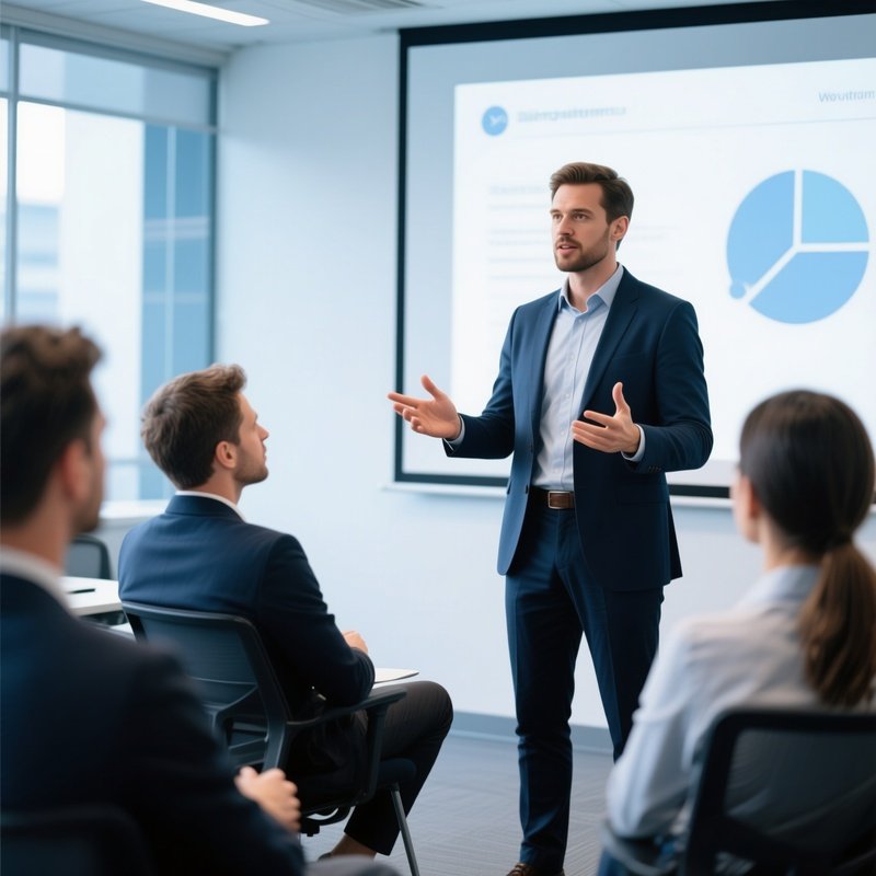 Office Presentation In Progress