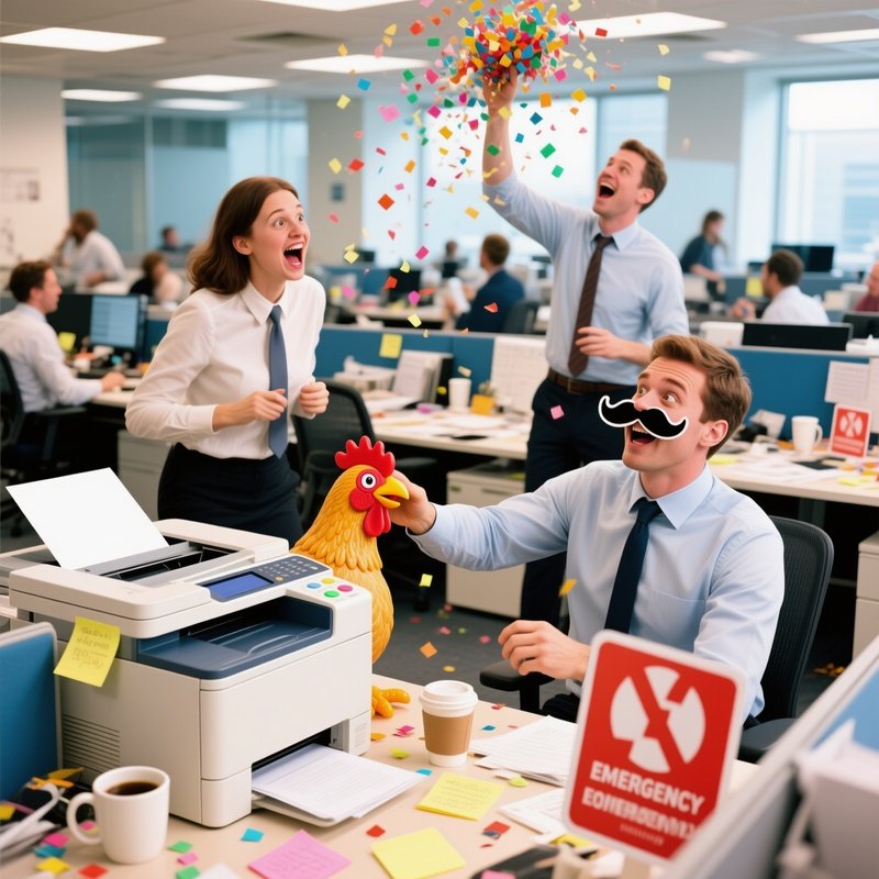 Office Survival Pranks Office Scene