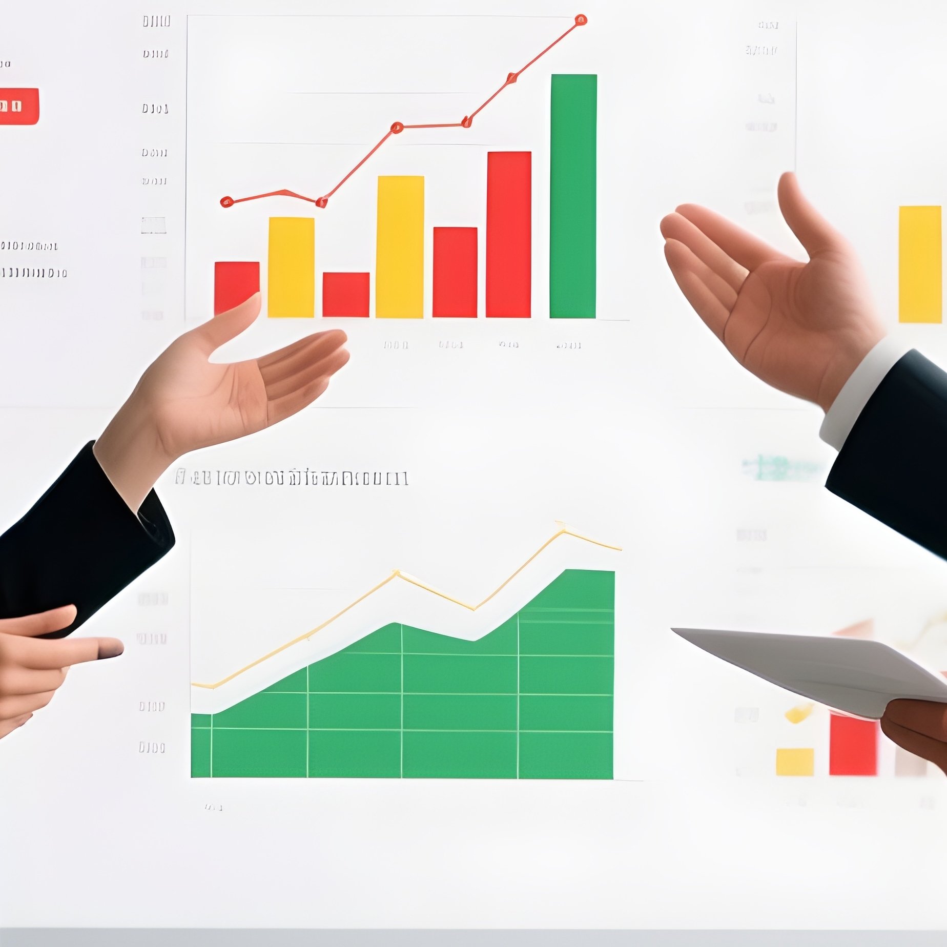 Office Workers Giving Strategic Presentation - Full Resolution Quality Preview