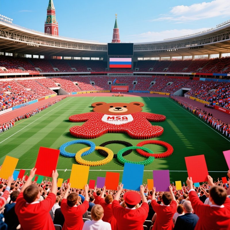 Olympics Moscow 1980 Luzhniki Stadium Misha Bear