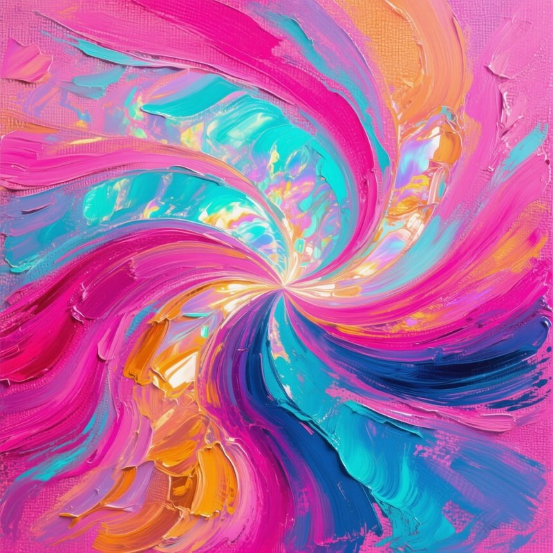 Opals Multicolor Abstract Art