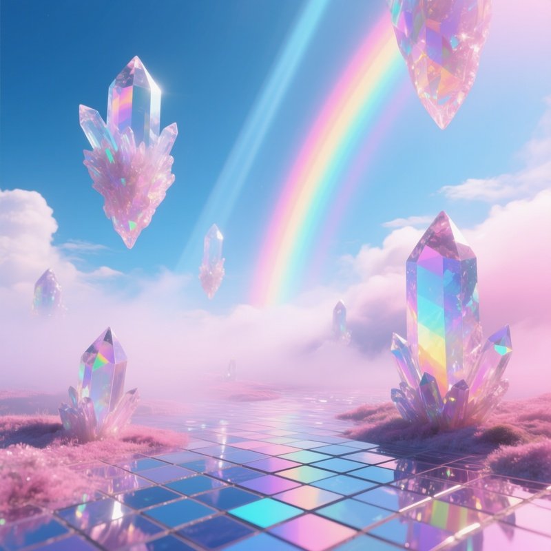 Opals Multicolor Abstract Glow