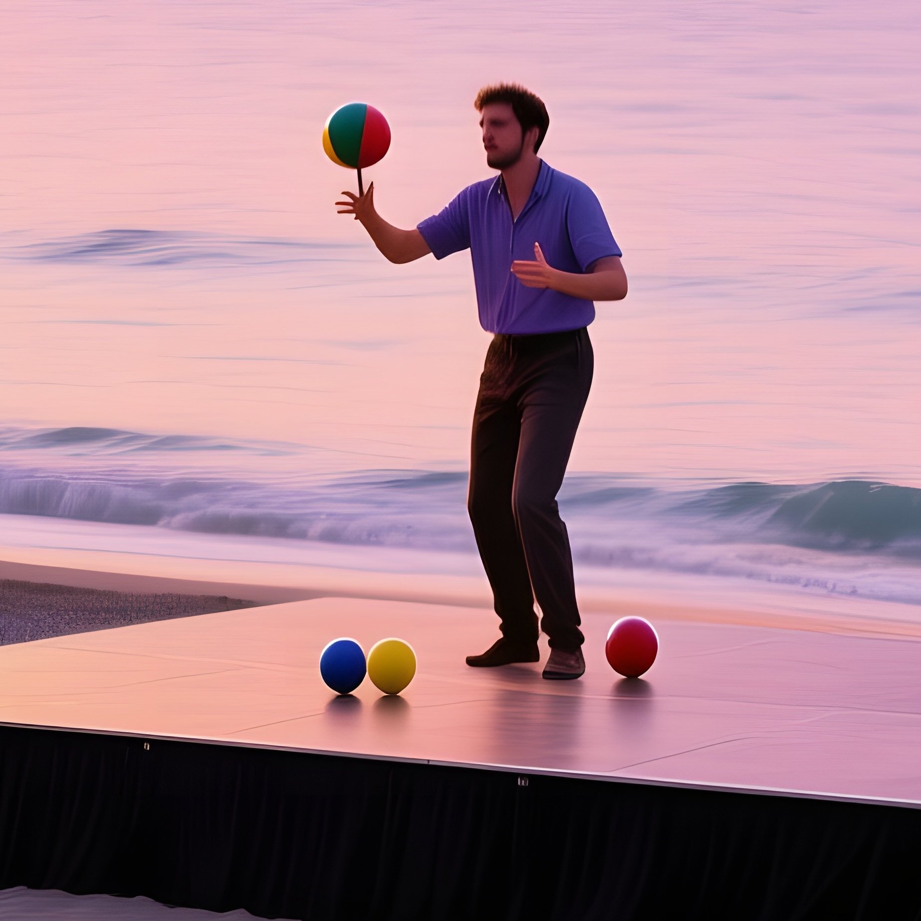 Open Air Cinema Greece Dusk Cup And Ball - Full Resolution Quality Preview