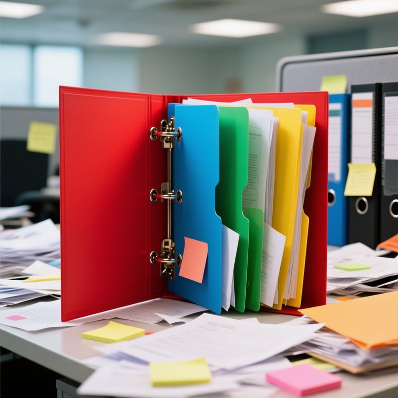 Open Binder Colorful Dividers Organized Chaos Administrative Systems