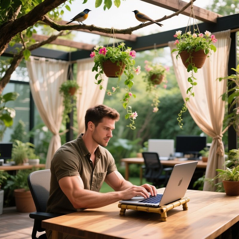 Open Office Garden Developer Solar Laptop