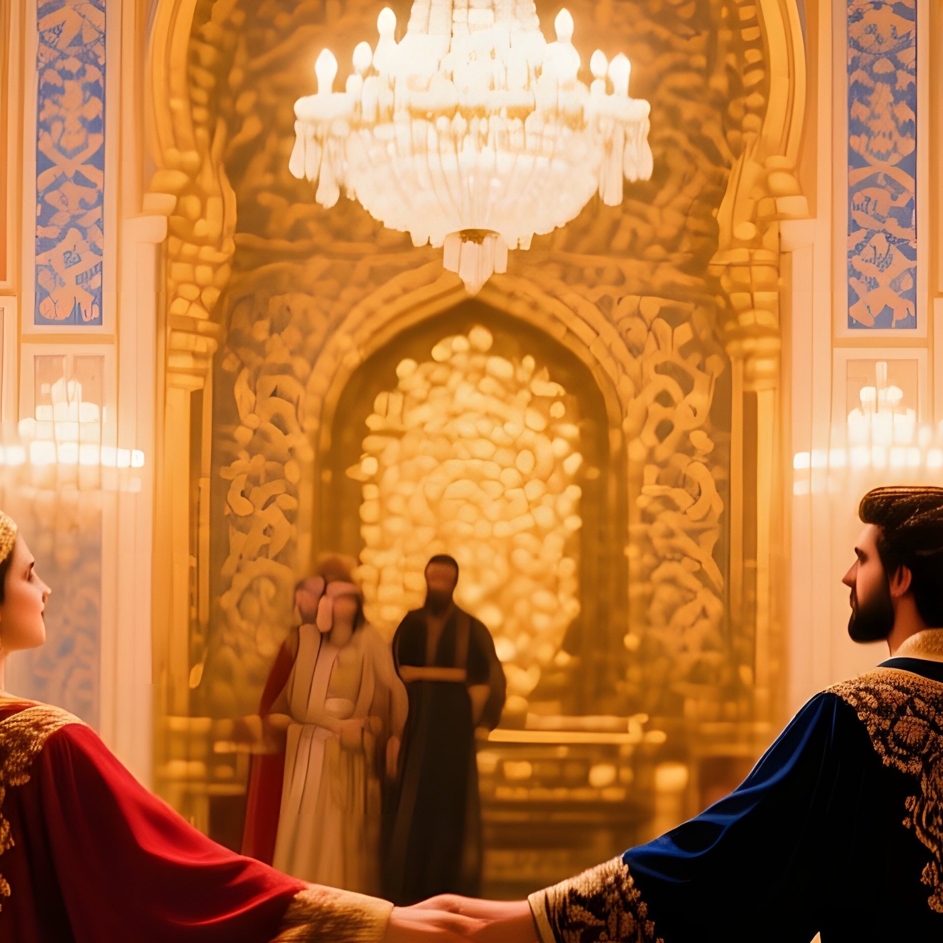 Opulent Ballroom Persian Palace - Full Resolution Quality Preview