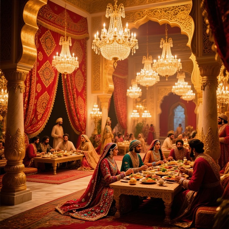 Opulent Mughal Banquet Hall
