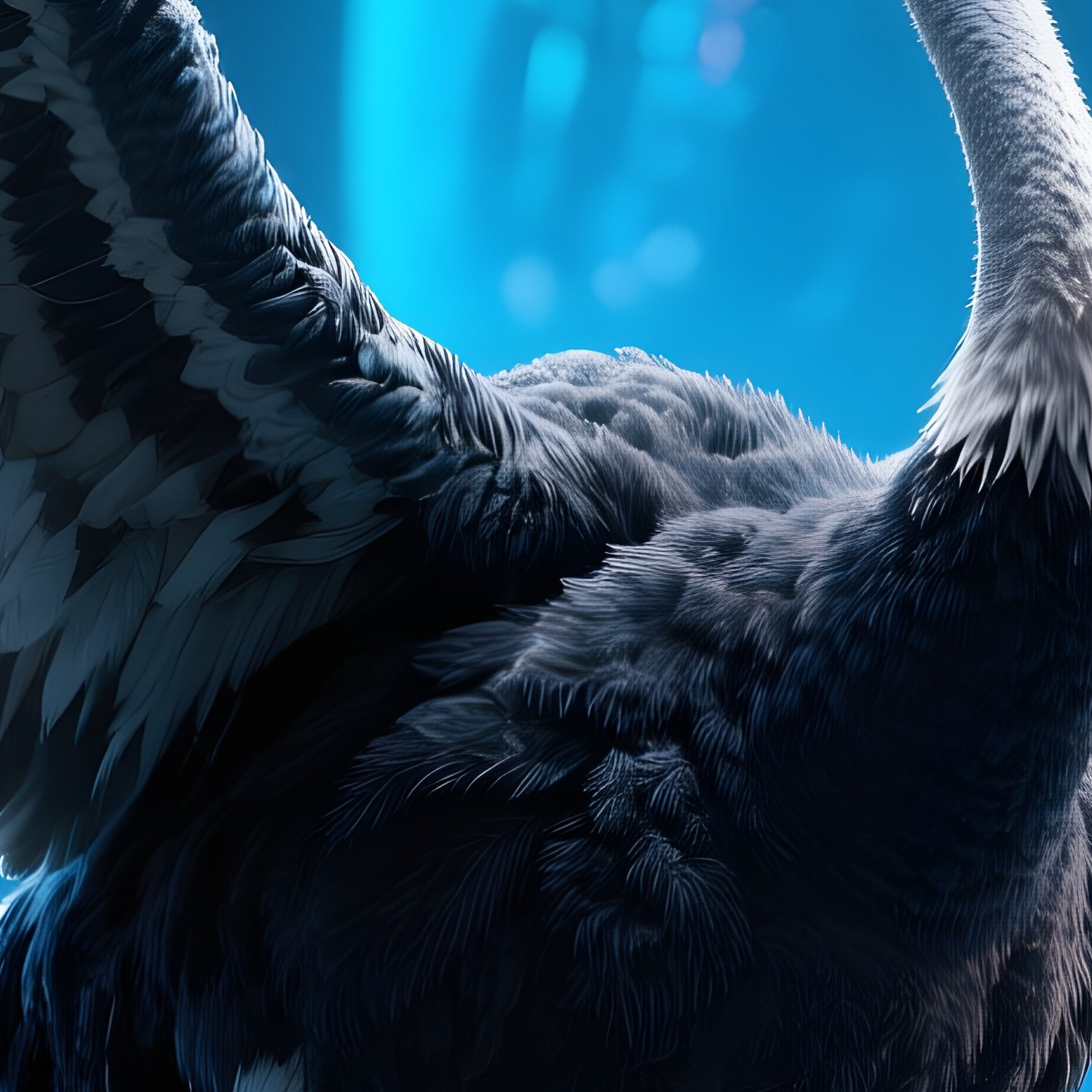 Ostrich-Calling-Out-Wings-Open-Science-Fiction - Full Resolution Quality Preview