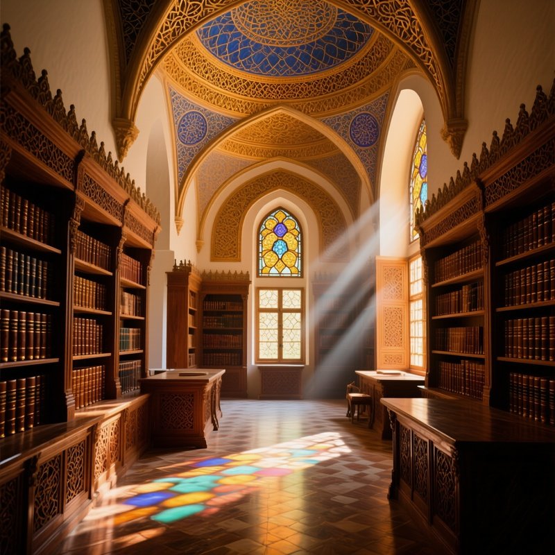Ottoman Library Interior