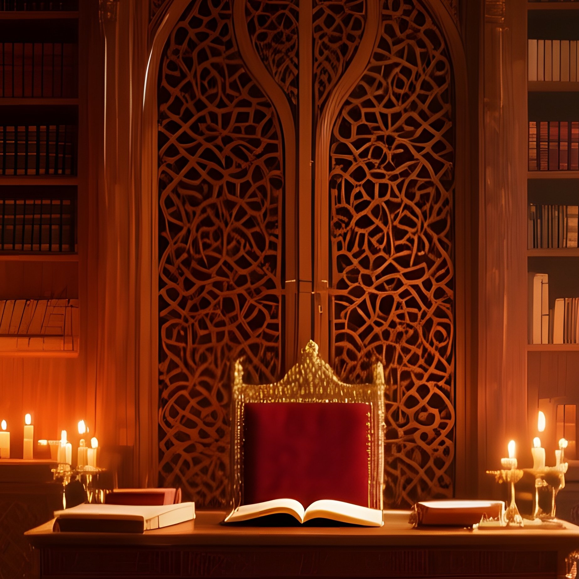 Ottoman Sultan Study Interior - Full Resolution Quality Preview