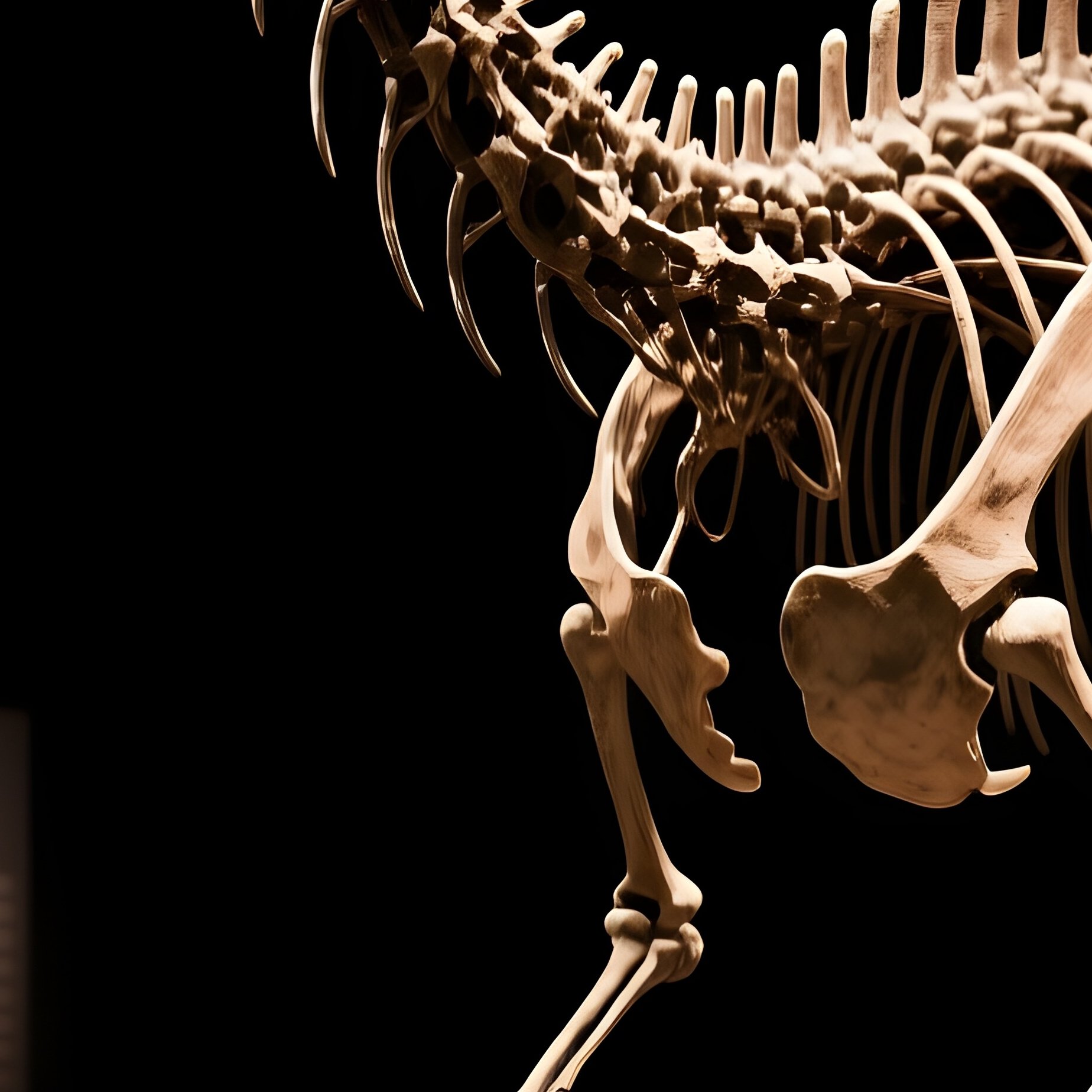 Ouranosaurus Fossil Scene - Full Resolution Quality Preview