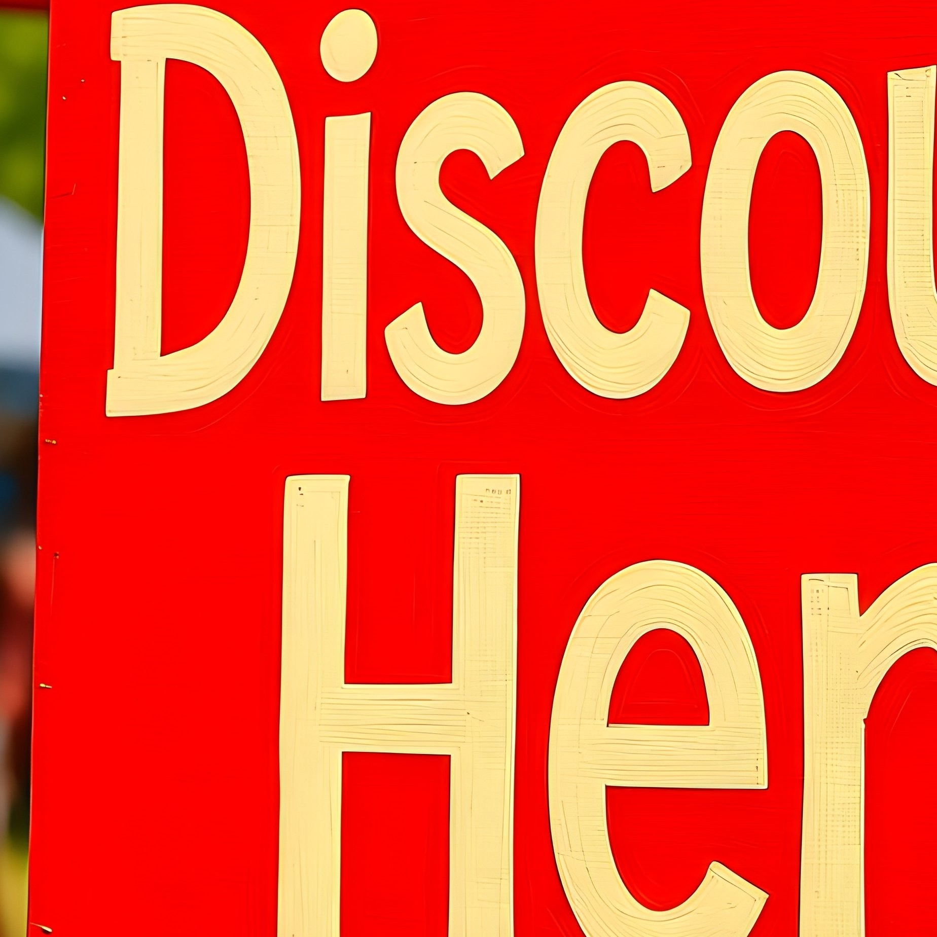 Outdoor Fair Booth Discounts Here Sign - Full Resolution Quality Preview