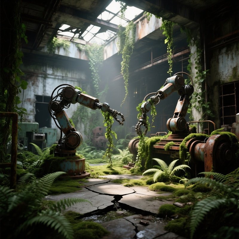 Overgrown Factory Abandoned Car Factory Nature Takes Over