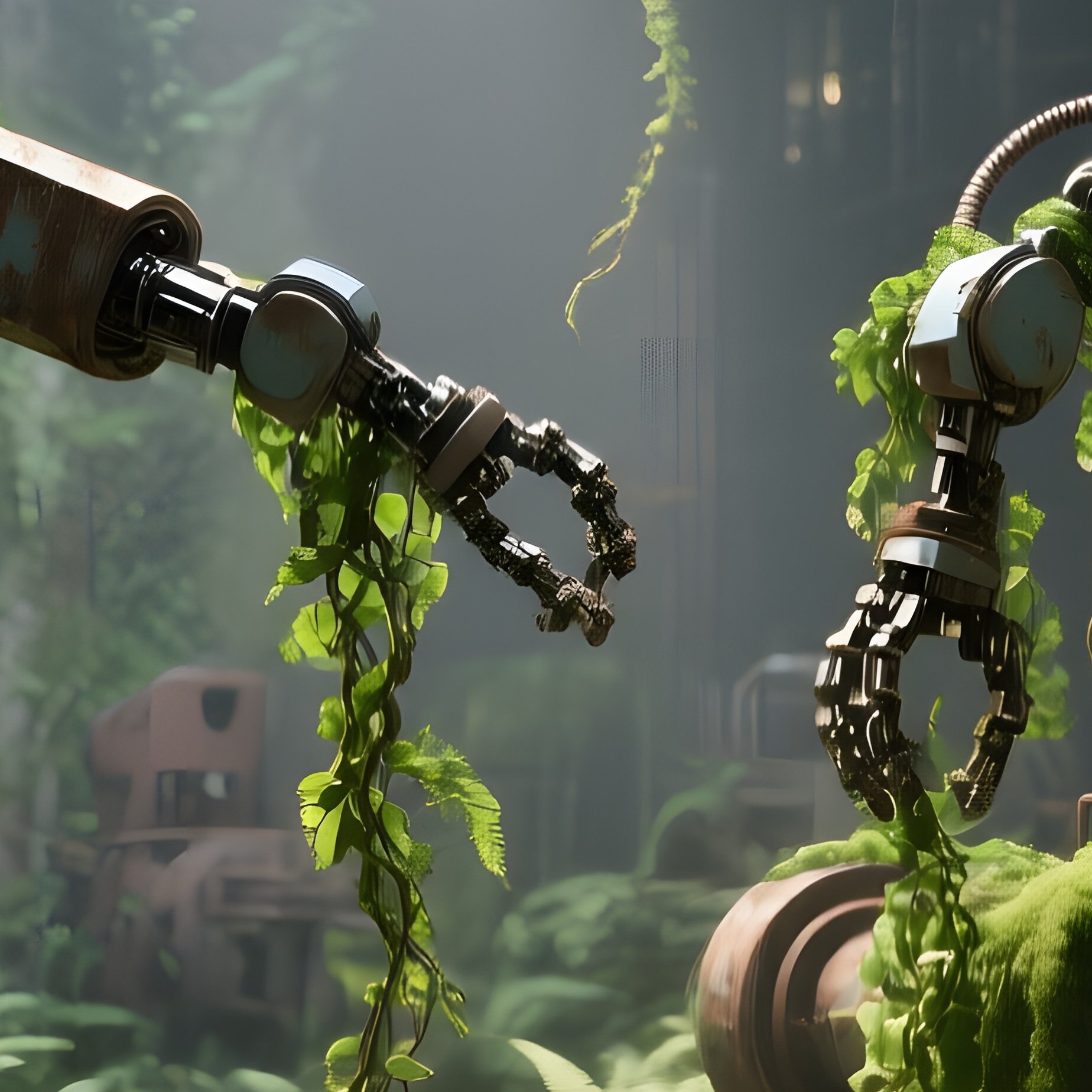 Overgrown Factory Abandoned Car Factory Nature Takes Over - Full Resolution Quality Preview