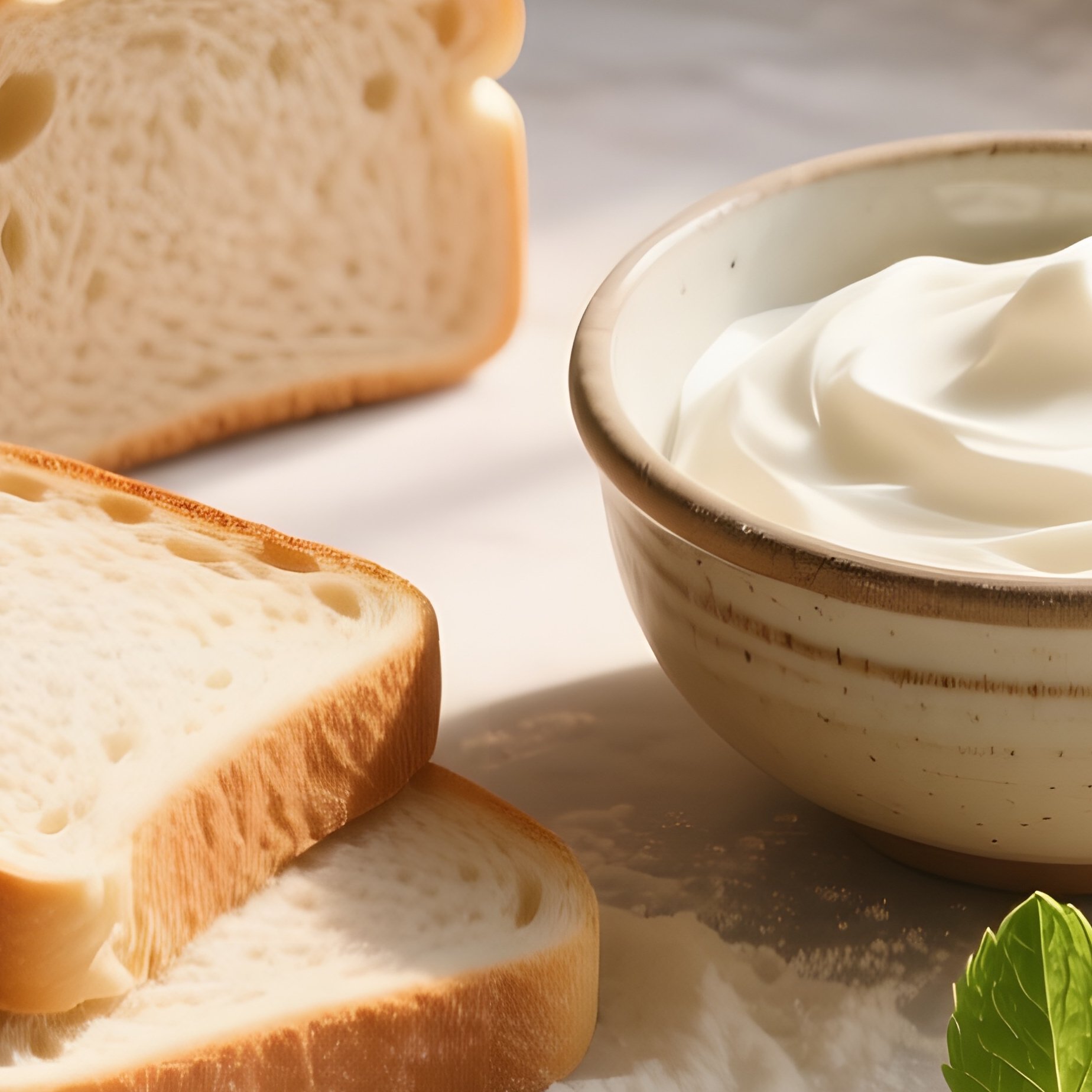 Overhead View Of A Rustic Kitchen Counter At Morning Light, Strawberries Nestled Beside Slices Of - Full Resolution Quality Preview