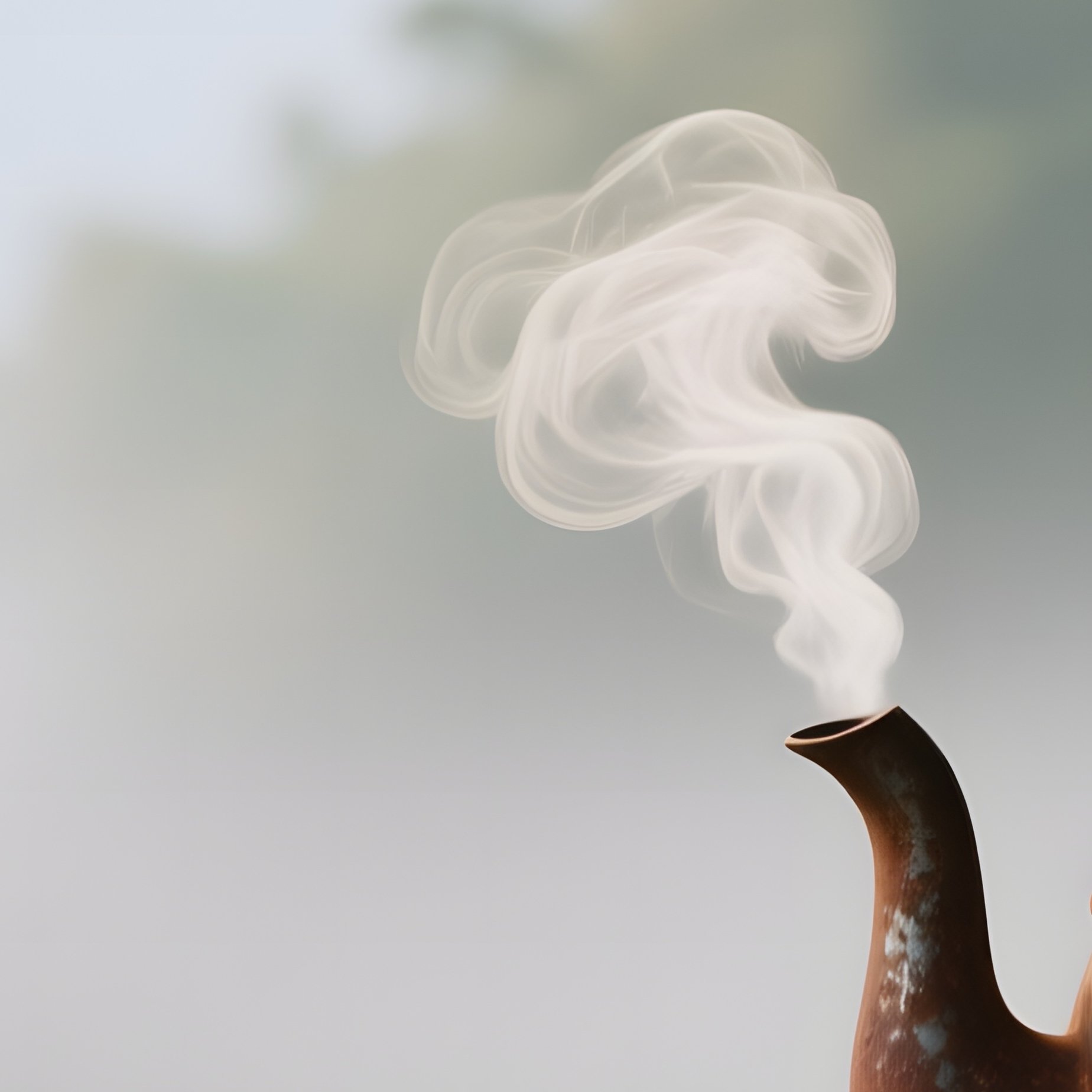 Overlapping Guava Slices Fan Out On A Handwoven Rattan Tray Beside A Rusted Iron Kettle, Soft - Full Resolution Quality Preview