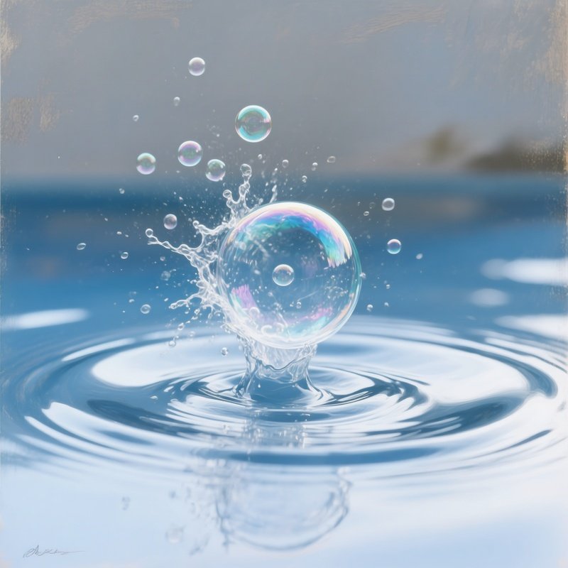 Oxygen Bubble Explosion Still Life