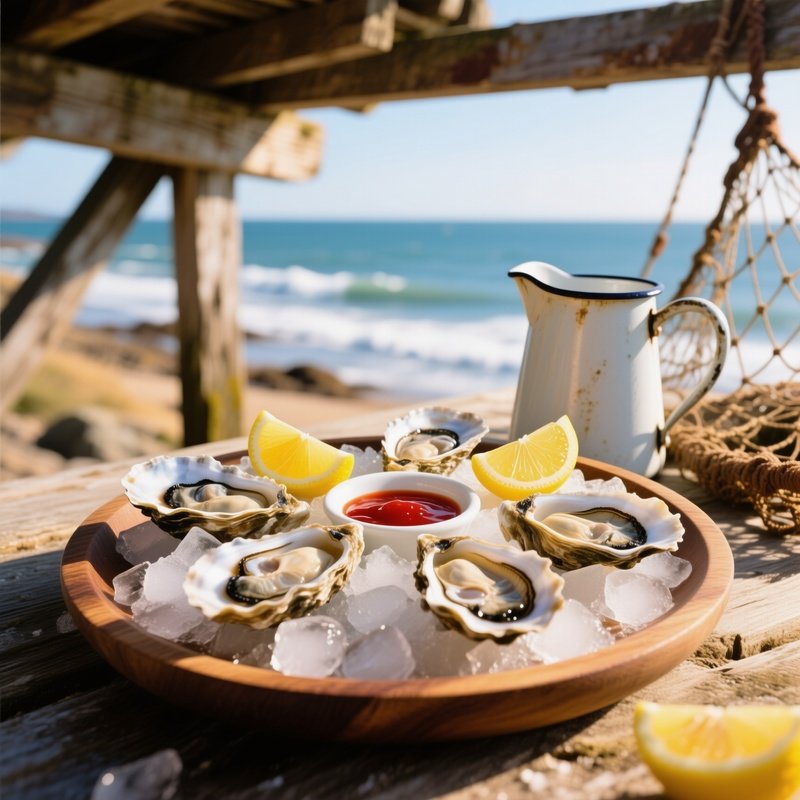 Oysters Brittany Seaside Vibe