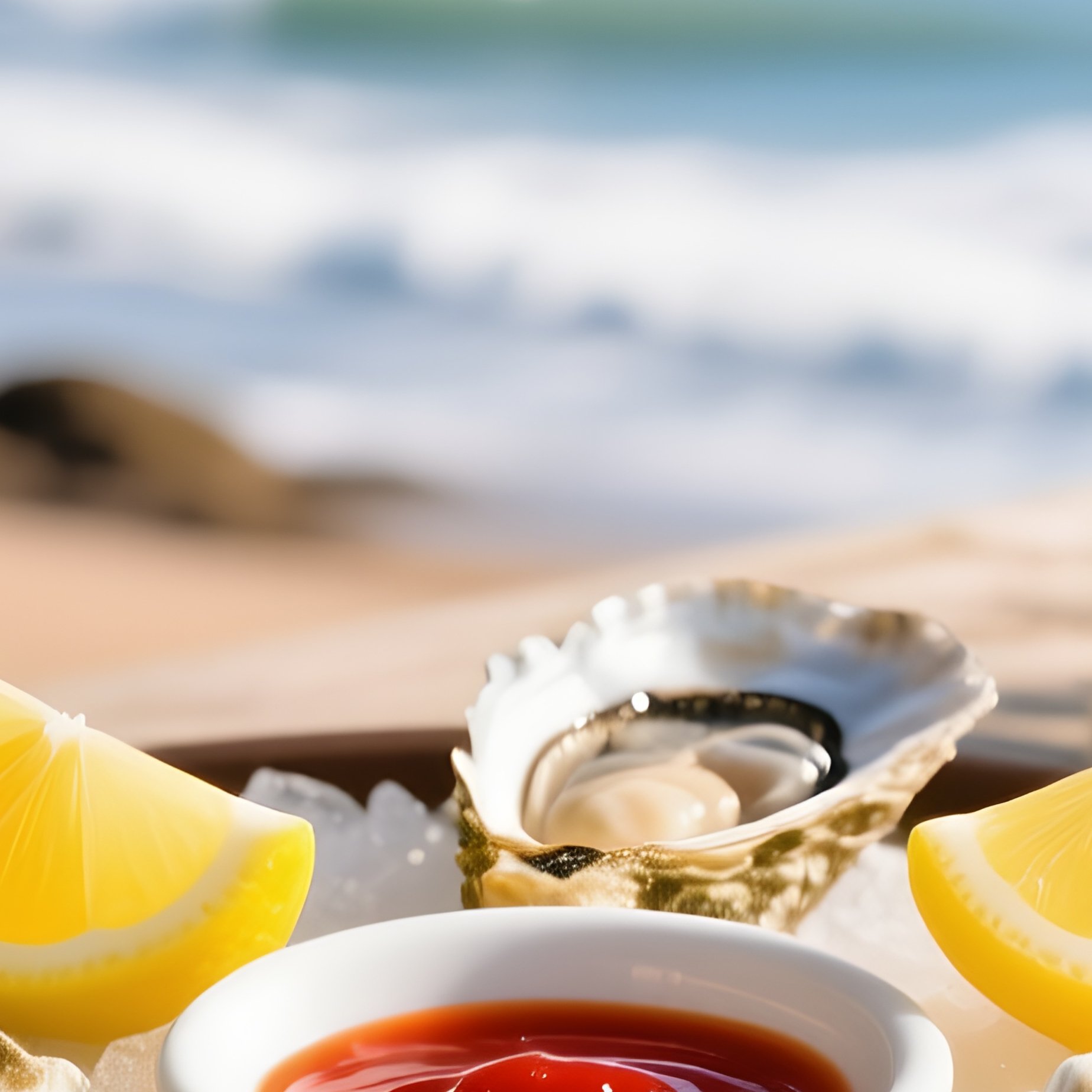 Oysters Brittany Seaside Vibe - Full Resolution Quality Preview