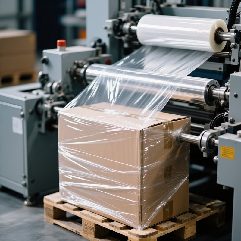 Pallet Wrapping Machine Close Up