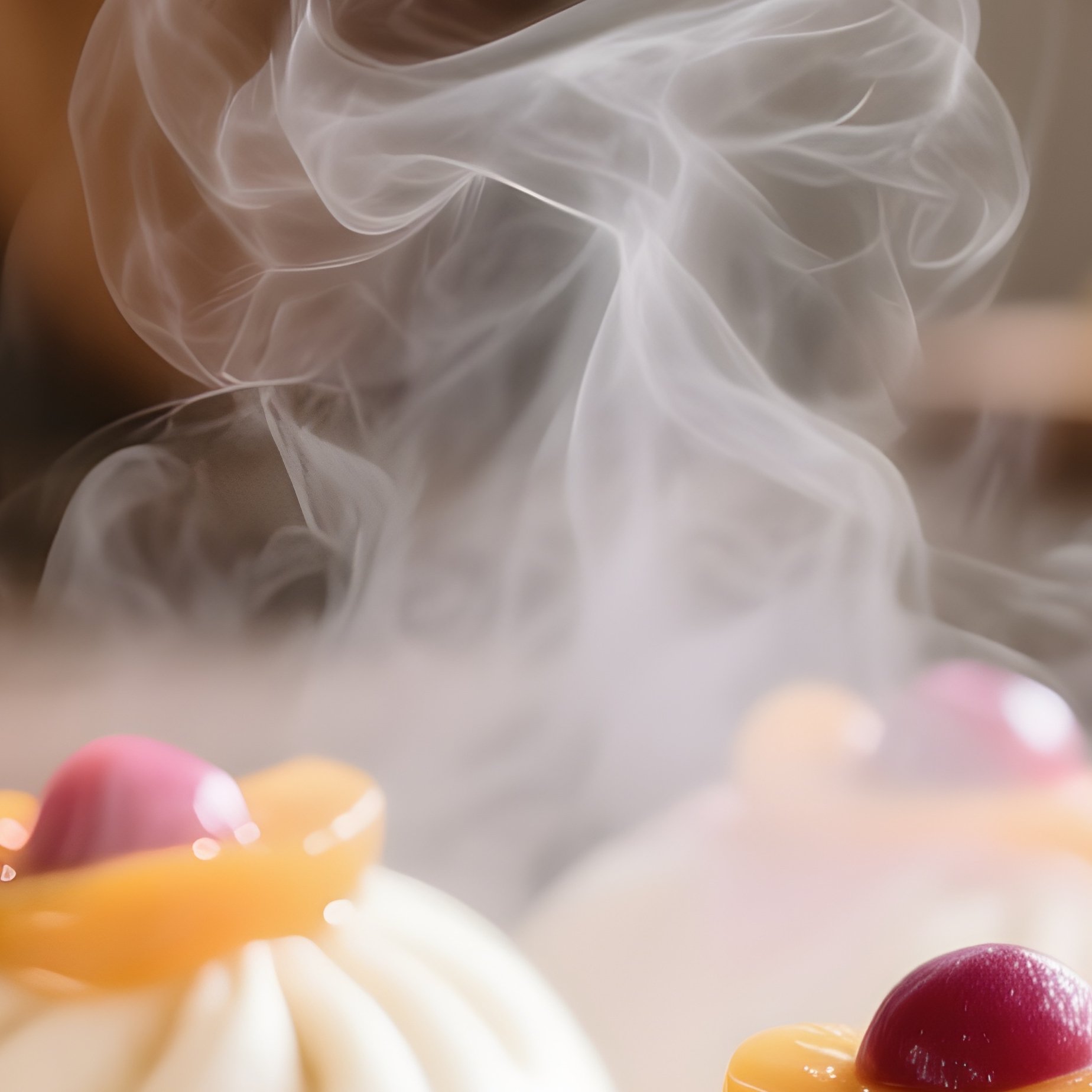 Pampuchy Steamed Buns With Fruit Sauce - Full Resolution Quality Preview