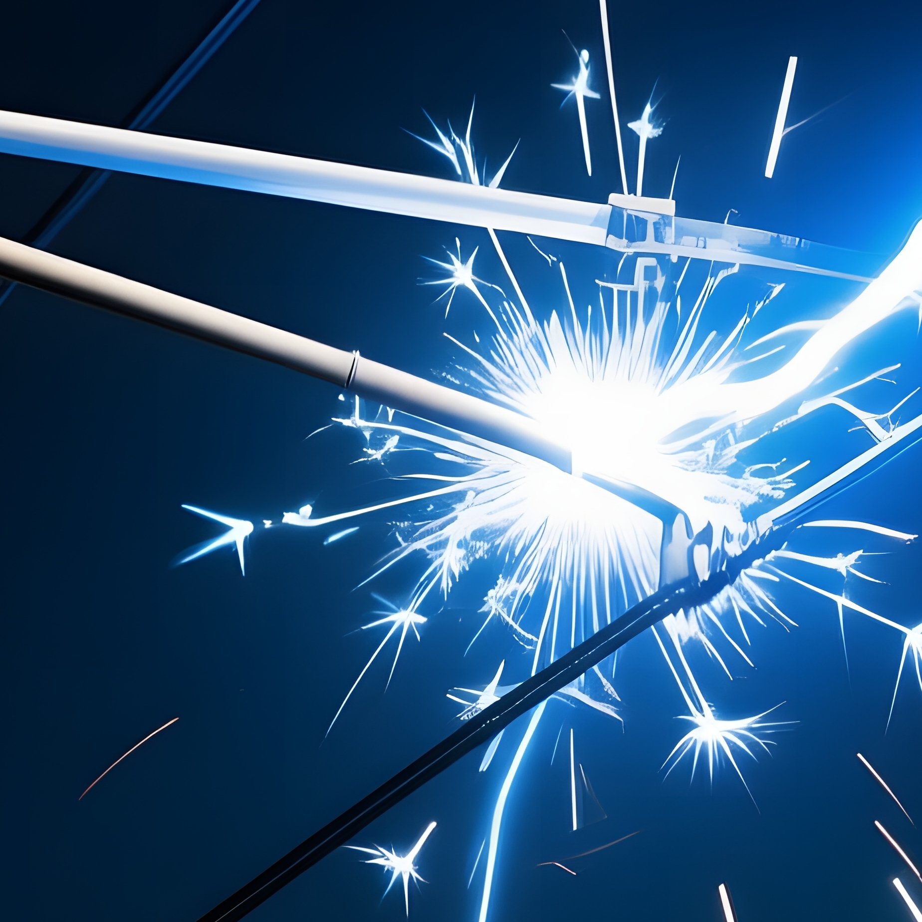 Pantograph Spark Night Train - Full Resolution Quality Preview