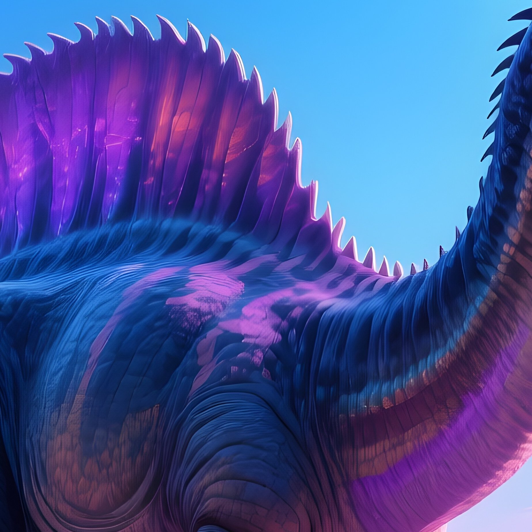 Parasaurolophus Fantasy Science Fiction - Full Resolution Quality Preview