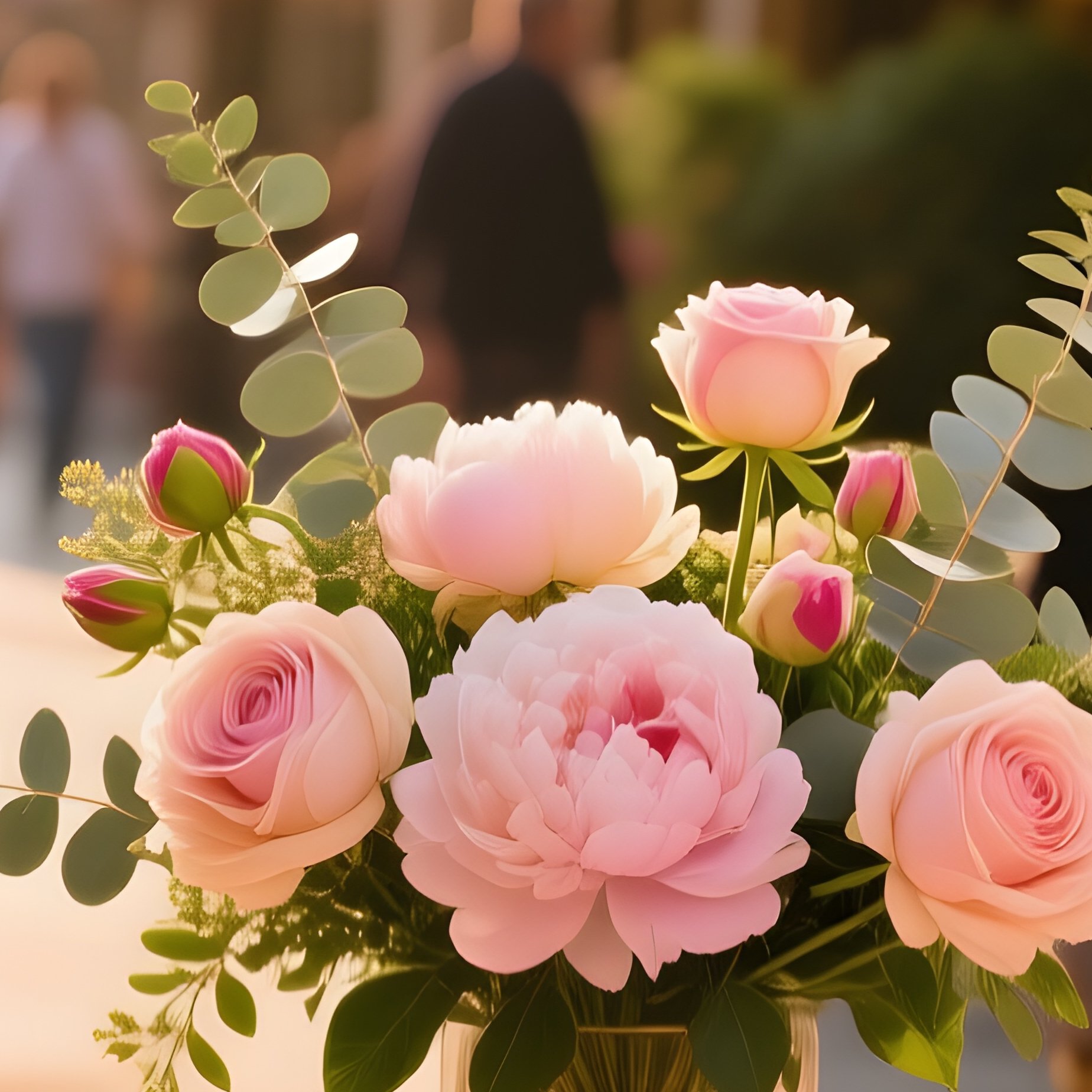 Parisian Cafe Patio Golden Hour - Full Resolution Quality Preview