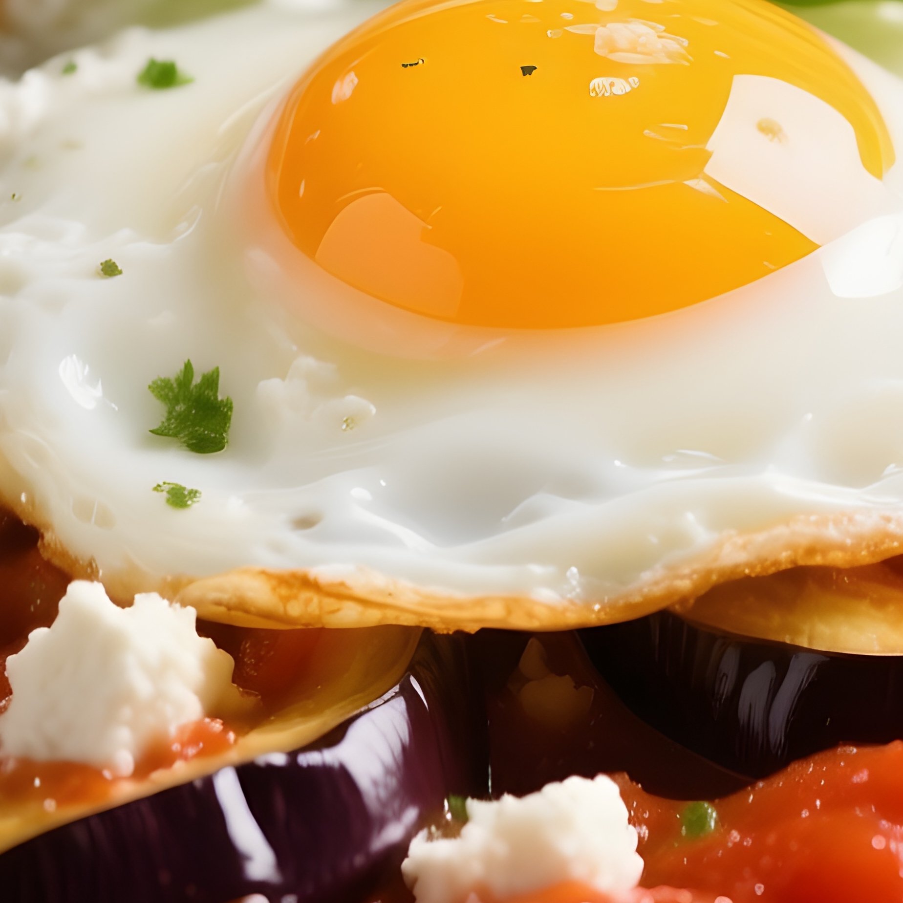 Pasta Alla Norma With Pasta Tossed In Tomato Sauce, Fried Eggplant, Ricotta Salata, And Basil - Full Resolution Quality Preview