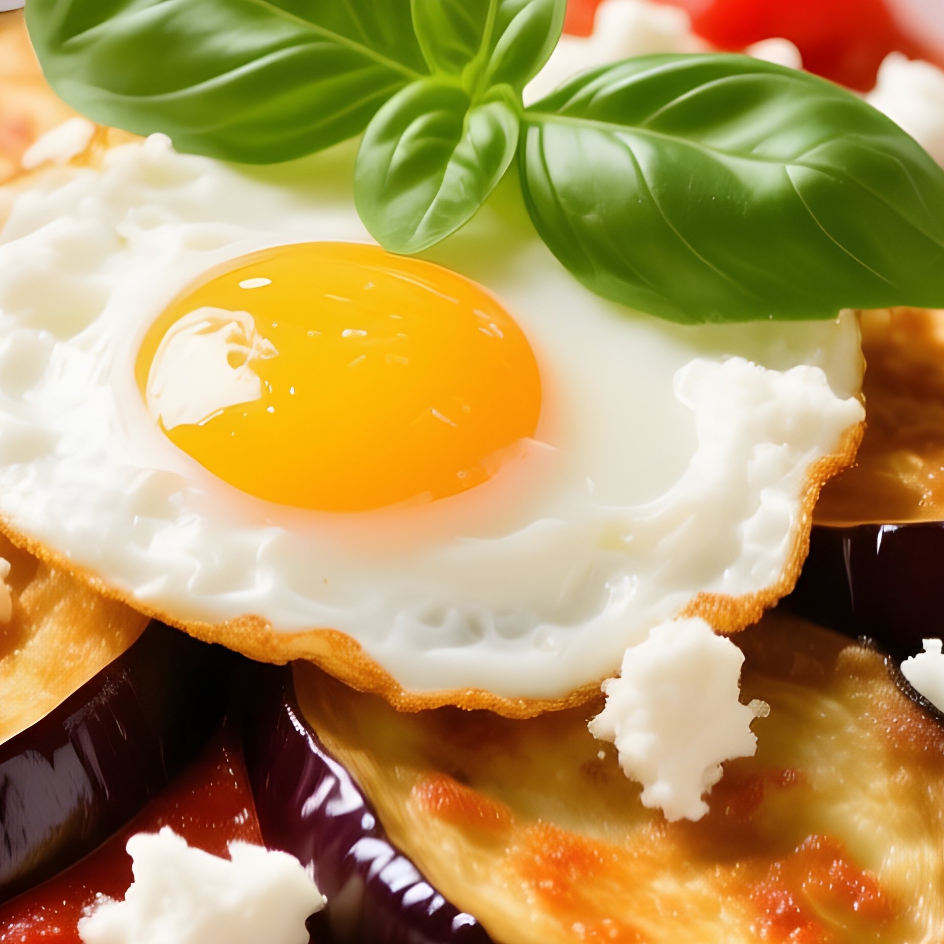 Pasta Allanorma Tomato Sauce Fried Eggplant Ricotta Salata Basil - Full Resolution Quality Preview