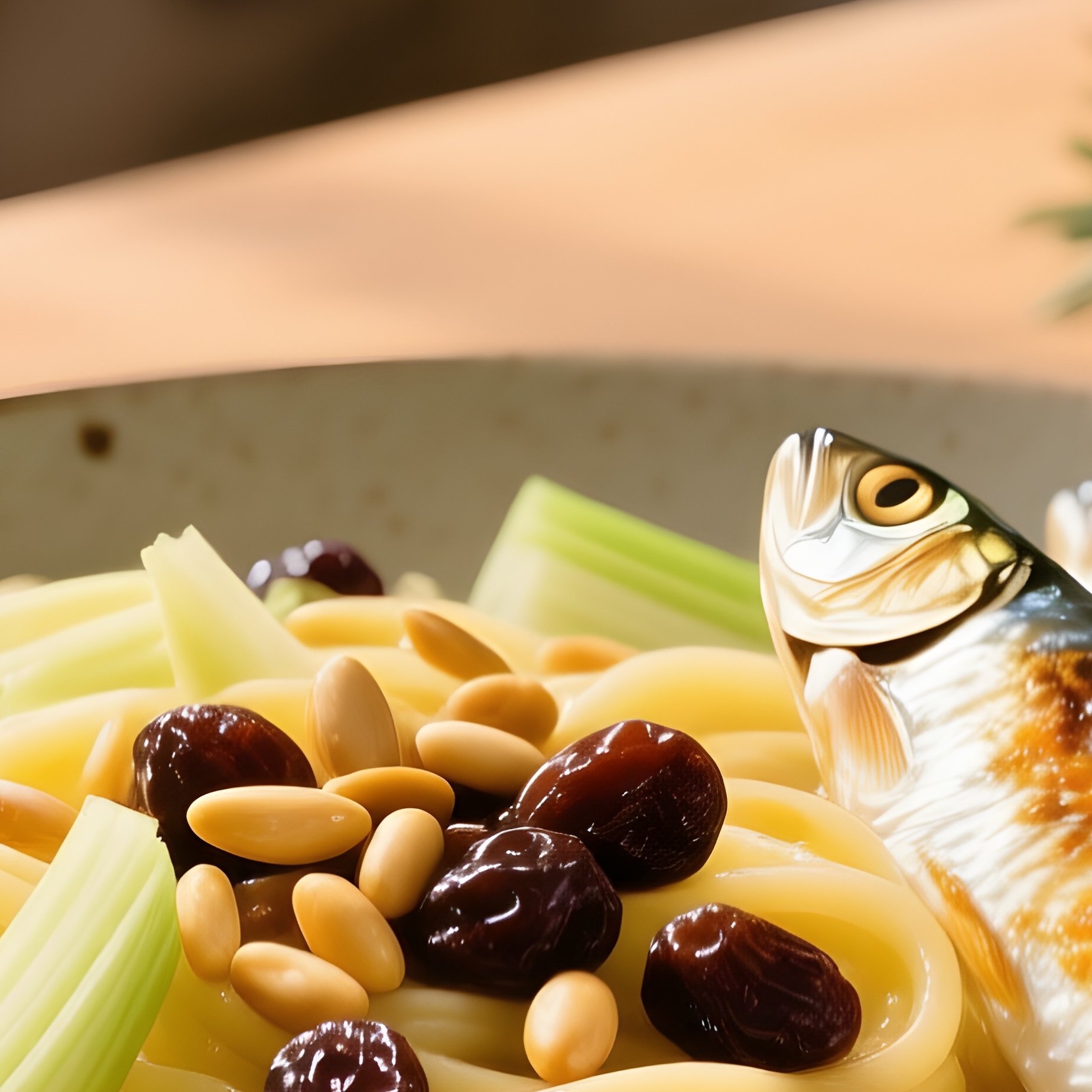 Pasta Con Sarde Italian Cuisine - Full Resolution Quality Preview