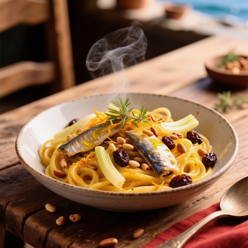 Pasta Con Sarde Italian Dish