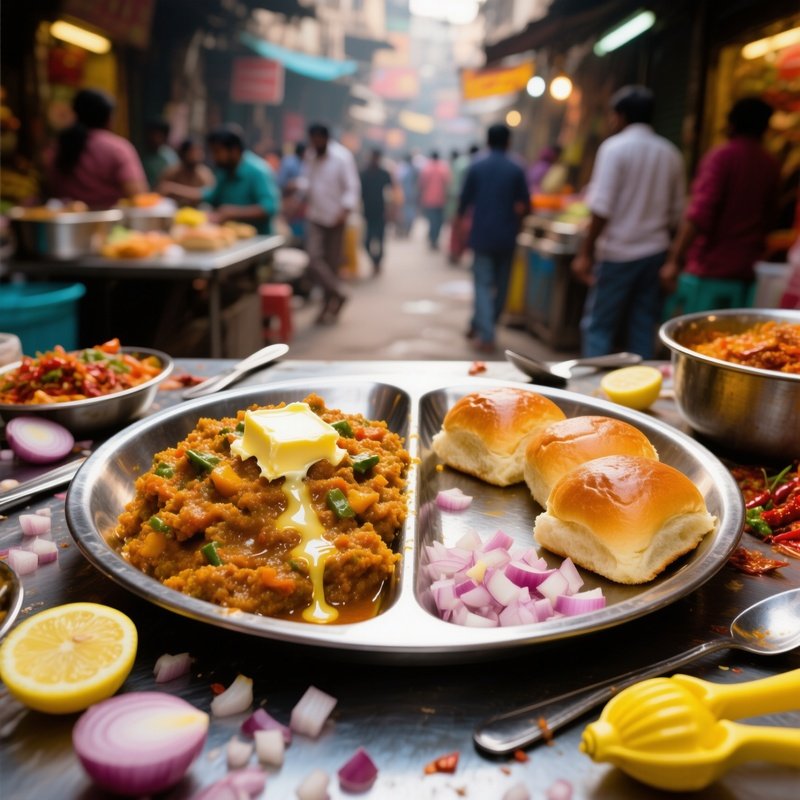 Pav Bhaji Street Food