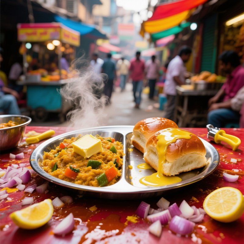 Pav Bhaji Street Food