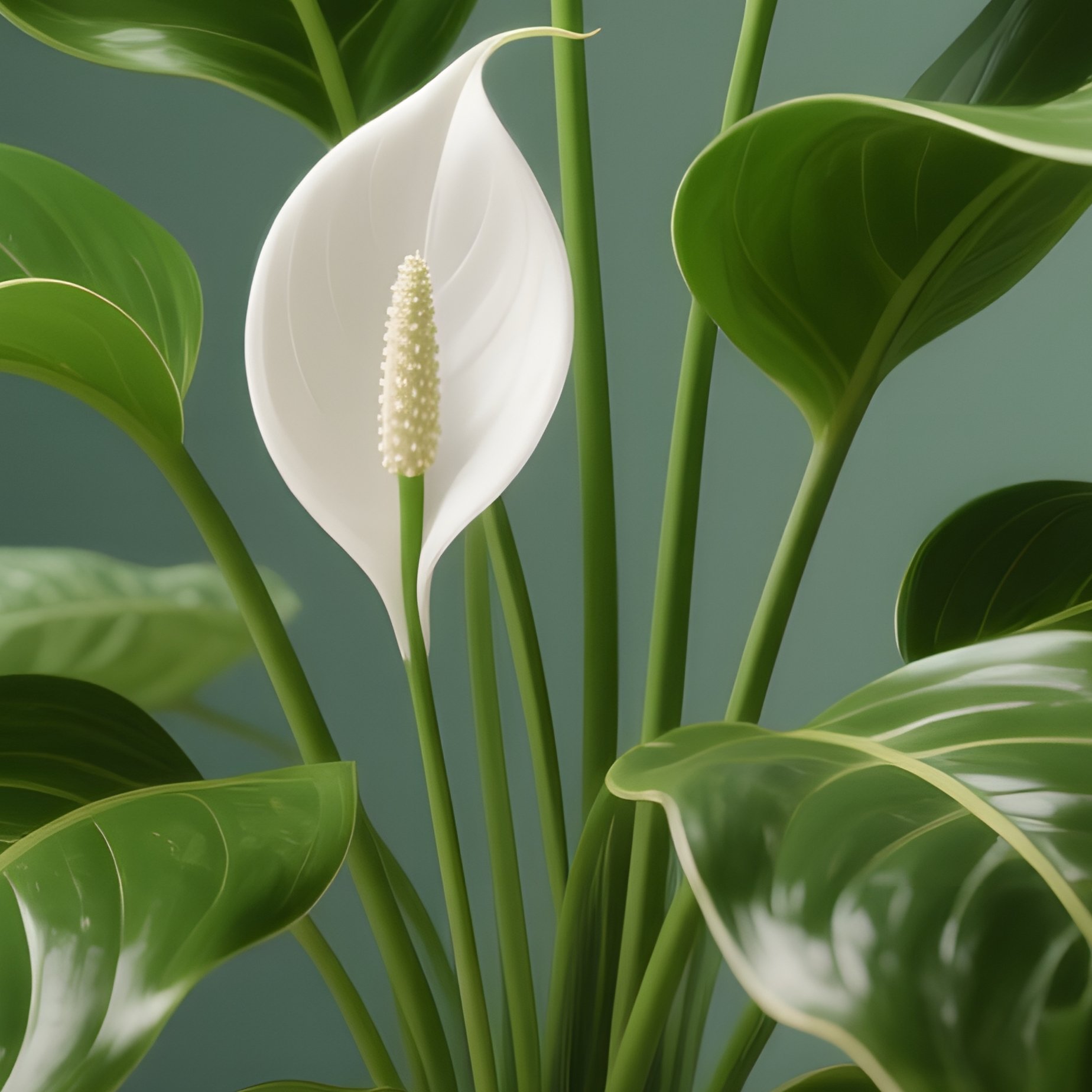 Peace Lily Plant Peace Lily Digital Art - Full Resolution Quality Preview